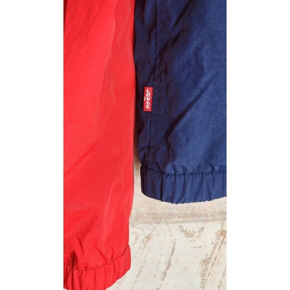 Levi Strauss & Co. Original Riveted Medium Hooded Full Zip Windbreaker Jacket - Picture 6 of 14